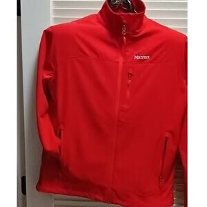 Preowned Men's Marmot  Full Zip Soft Shell Windbreaker  w/ drawstring - Size XL